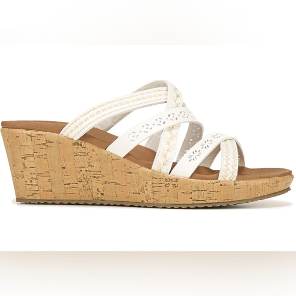 Skechers s Beverley Tiger Posse White Sandals - Picture 2 of 3